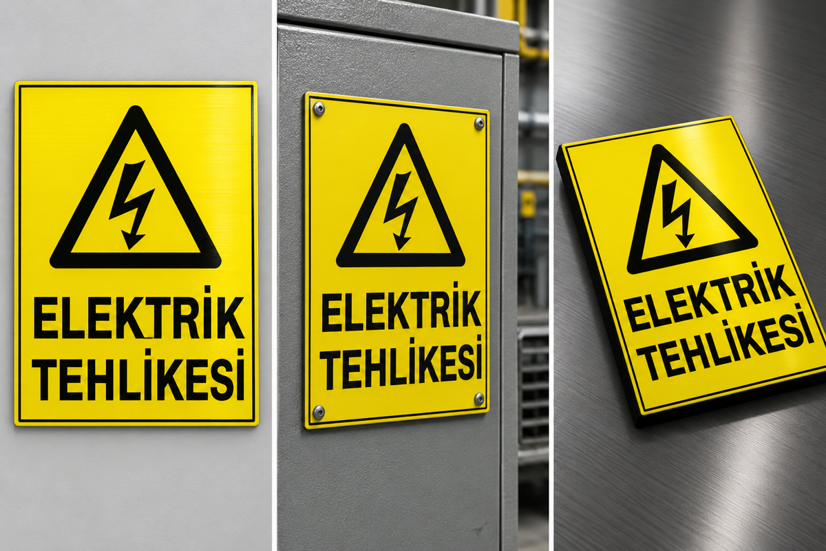 Elektrik Tehlikesi Uyarı Tabelası